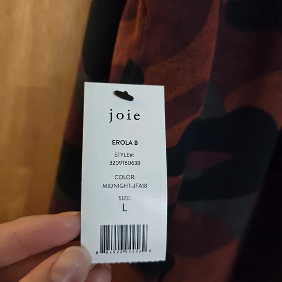 NWT Joie Erola B Silk Halter Top - Picture 3 of 4